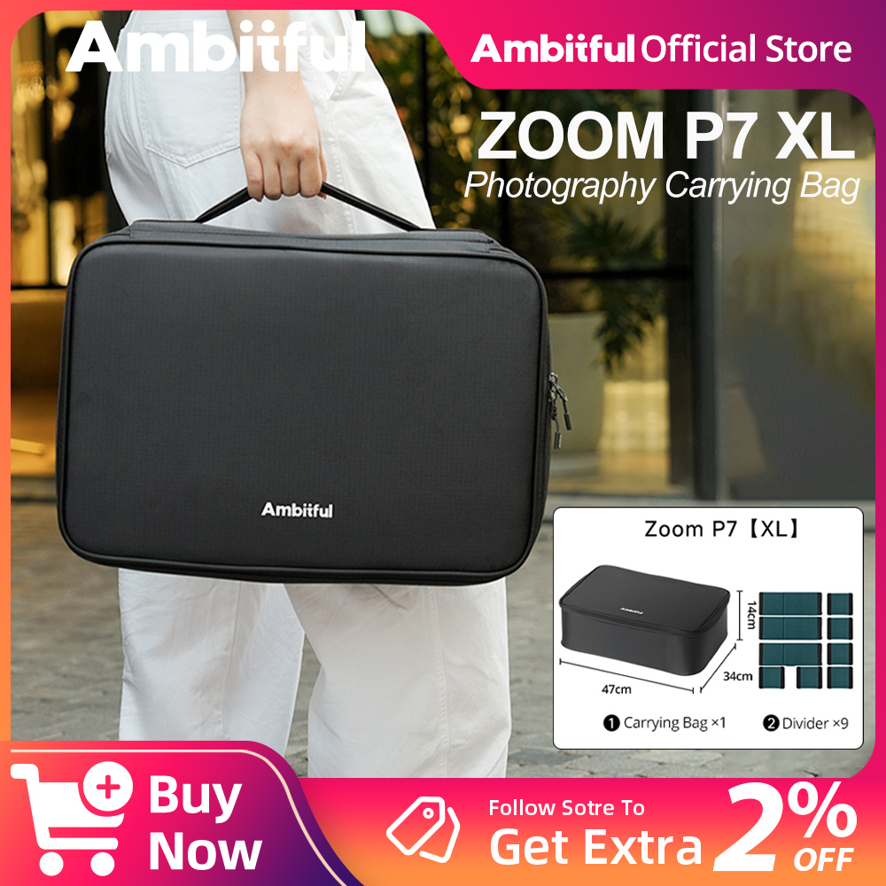 Ambitful ZOOM P7II XL bolsa de - Drone Camera Professional reseña y precio