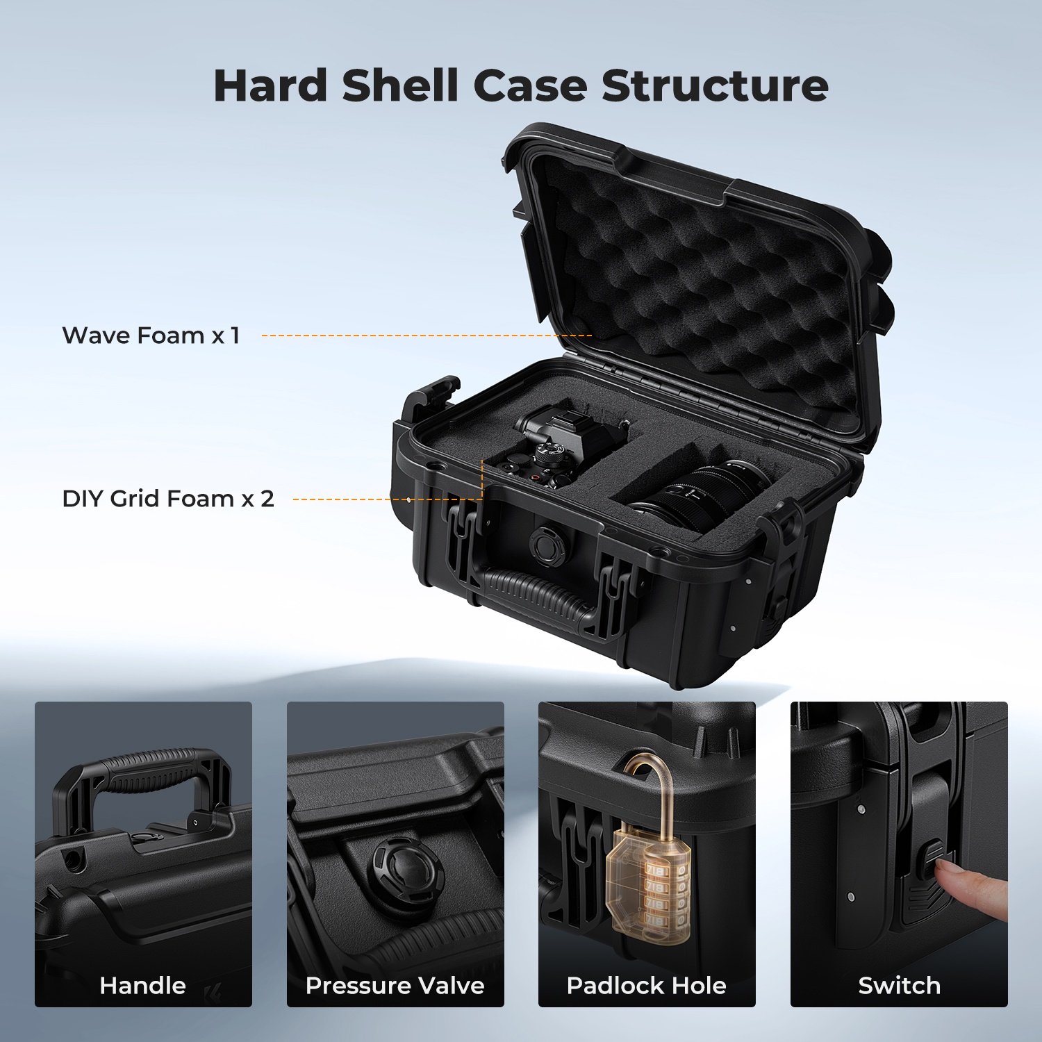 Estuche rígido impermeable IP6 - Drone Camera Waterproof reseña y precio